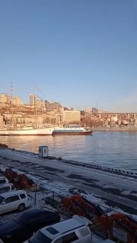 Разговор с внуками возле Японского моря