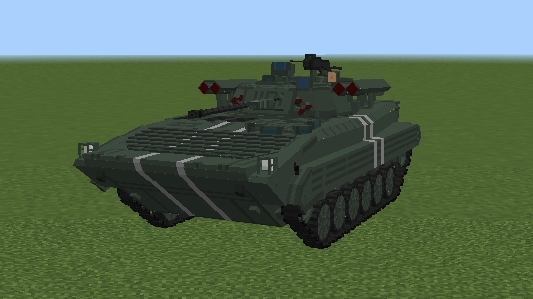Minecraft PE мод на BMP-2M. | Обзор мода.