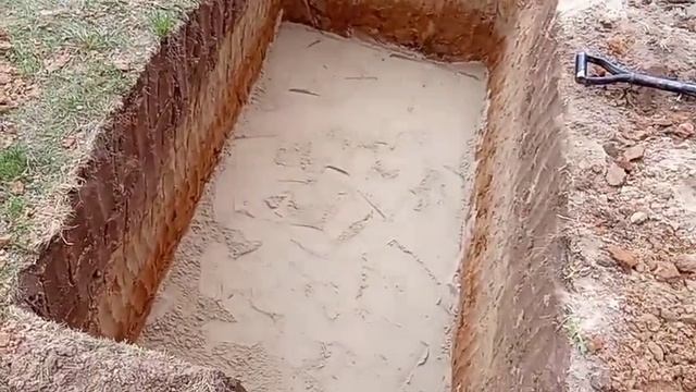 Подготовка котлована для монтажа септика диамант