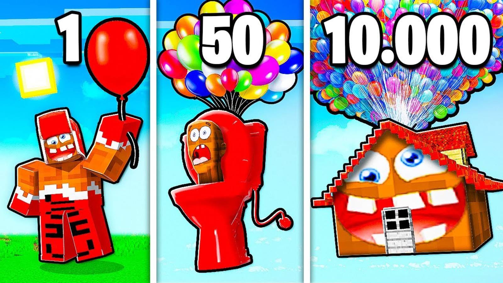 😱 Моего  БЕЗУМНОГО  Друга ПОДНЯЛИ 100.000 ШАРОВ в КОСМОС в Roblox ! ВЛАДУС