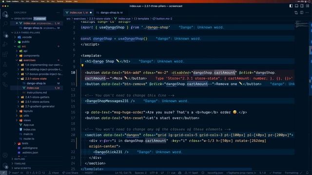 14. 2.3.1 - Practicing store’s state