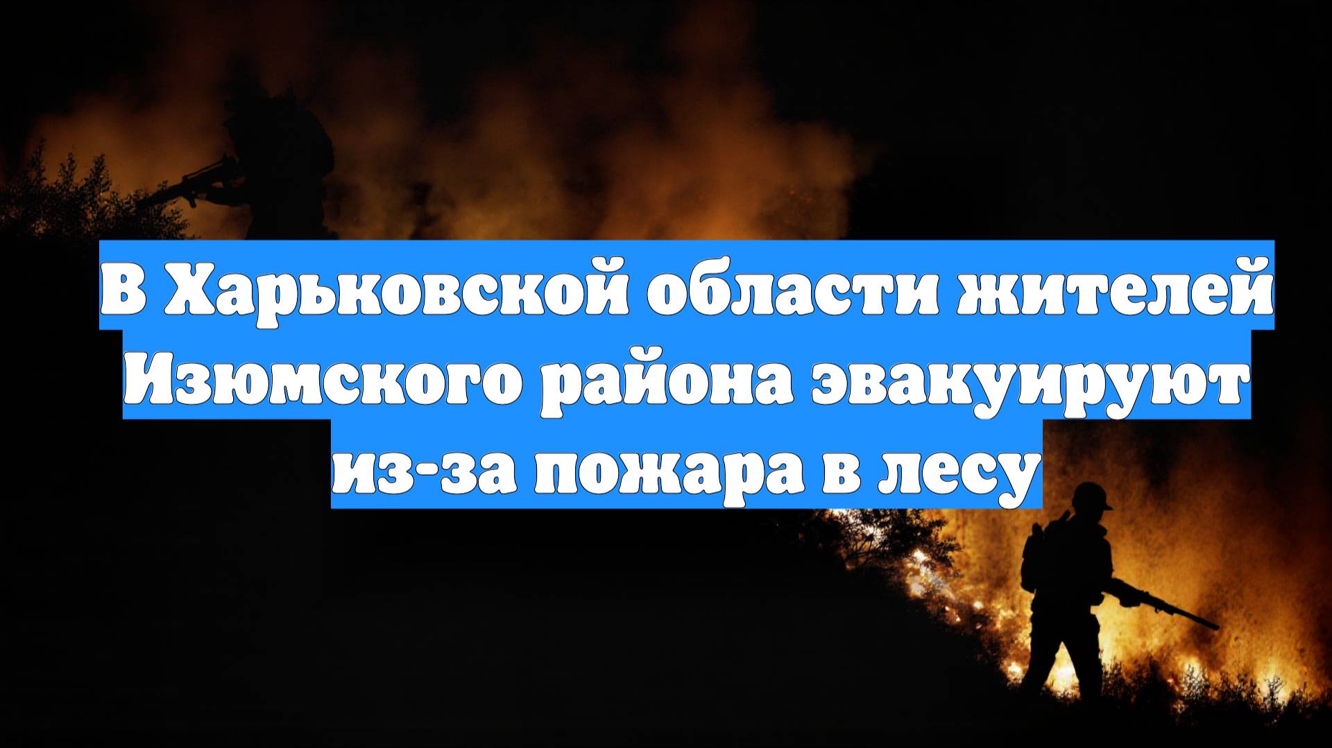 В Харьковской области жителей Изюмского района эвакуируют из-за пожара в лесу