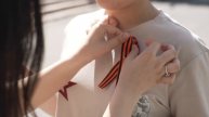 В Кыргызстане волонтеры движения "Победа 9/45" раздали 50 тыс георгиевских ленточек !!!