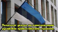 Политолог указал на капитализацию русофобии прибалтийскими странами
