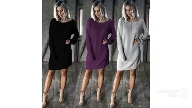 Много женской одежды на AliExpress - Вязаное платье