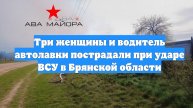 Три женщины и водитель автолавки пострадали при ударе ВСУ в Брянской области