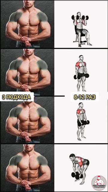 Тренировка плечи🔥