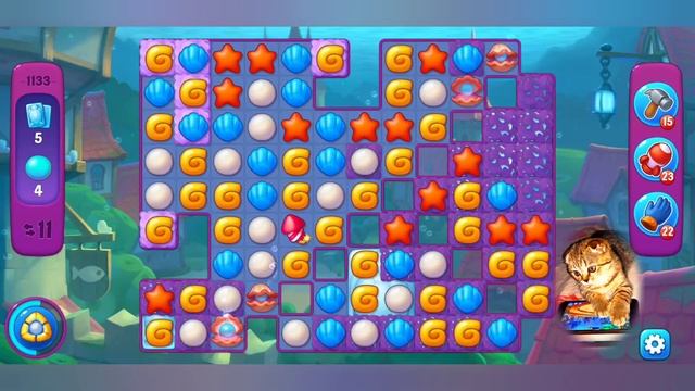 Fishdom 2022, no Boosters,  1133  level  -  прохождение без бустеров,  1133  уровень.