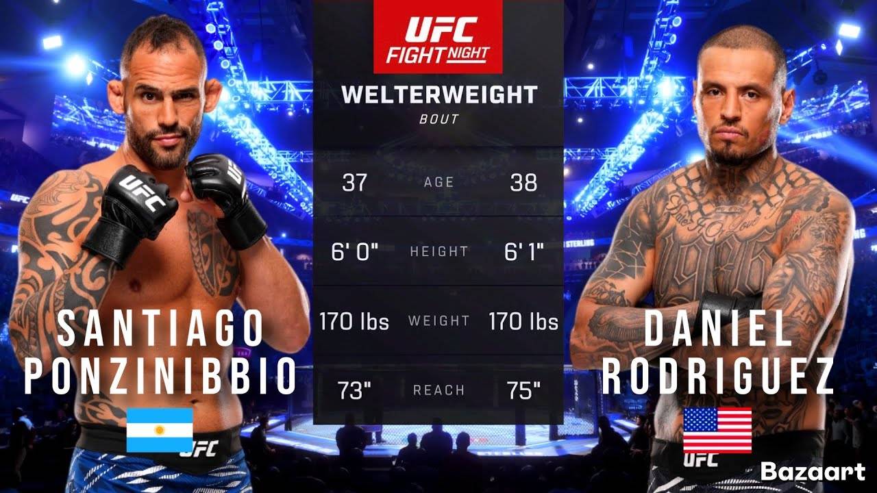 UFC НА ESPN 67 - САНТЬЯГО ПОНЗИНИББИО ПРОТИВ ДАНИЭЛЯ РОДРИГЕСА