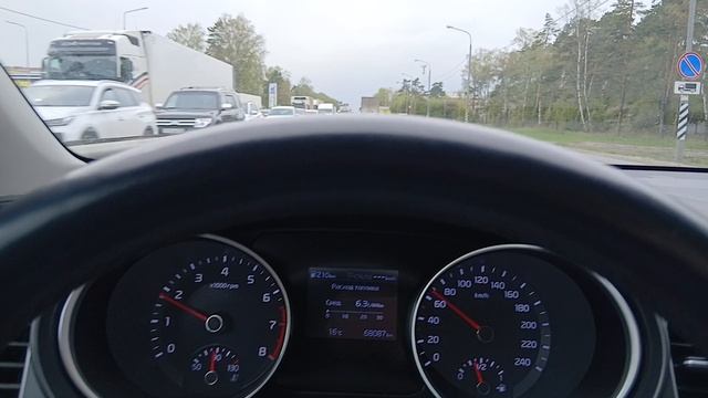 68086 км зеркальная цифра  пробега на новом Kia ceed sw