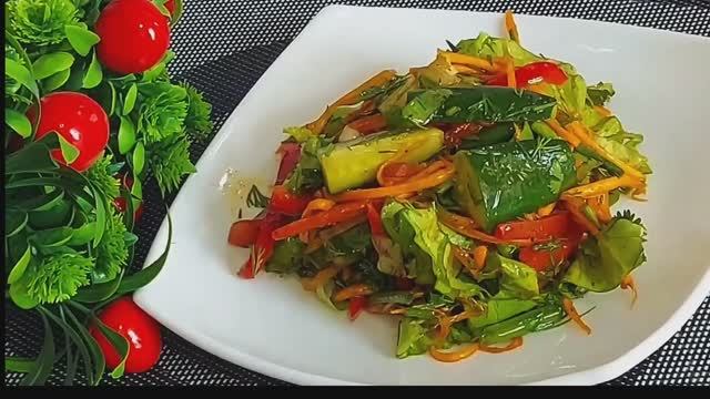ЭТОТ САЛАТ БЕСПОДОБНЫЙ🔥🔥 ГОТОВЛЮ ЧЕРЕЗ ДЕНЬ! САЛАТ НА КАЖДЫЙ ДЕНЬ! САЛАТ ИЗ ОГУРЦОВ! #салат#салаты