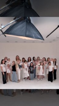 Наша большая дружная семья «Мама и грудничок». Стилизованная фотосессия для афиши конкурса