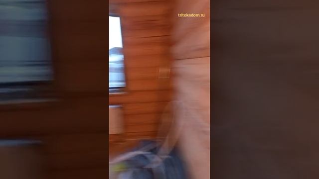 Дом оцилиндрованное бревно 200м2, монтаж электрики ретро.mp4