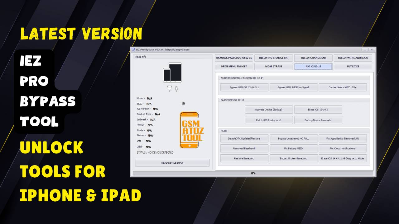 iEZ Pro Bypass Tool Bypass iCloud Activation Lock Screen
