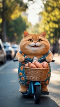 Шкодливый рыжий кот