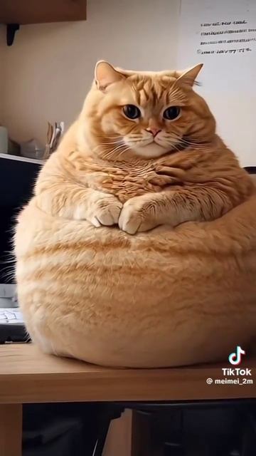 Толстючий рыжий кот