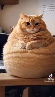 Толстючий рыжий кот