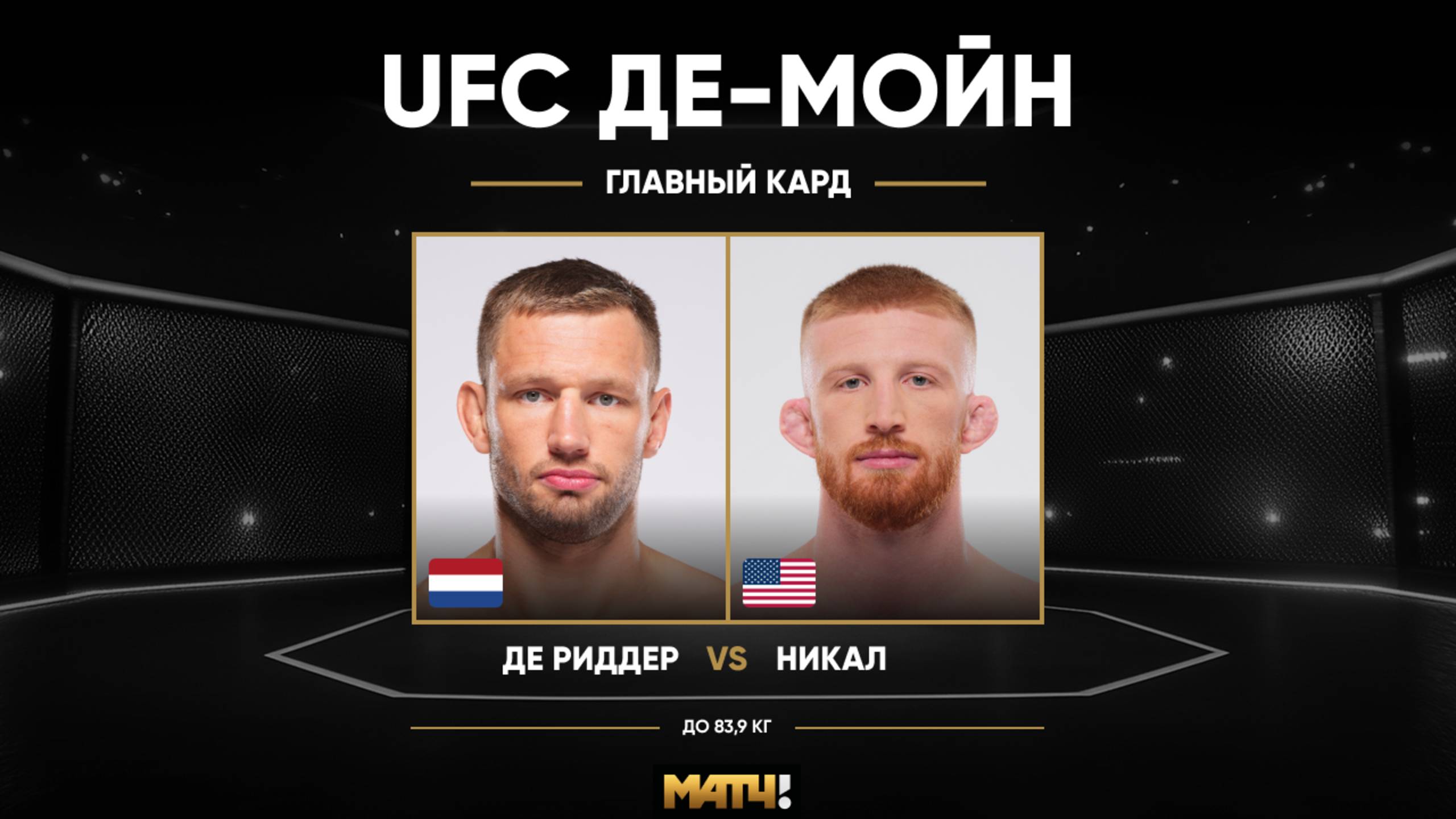 Ренье Де Риддер победил Бо Никала техническим нокаутом (видео). UFC Fight Night