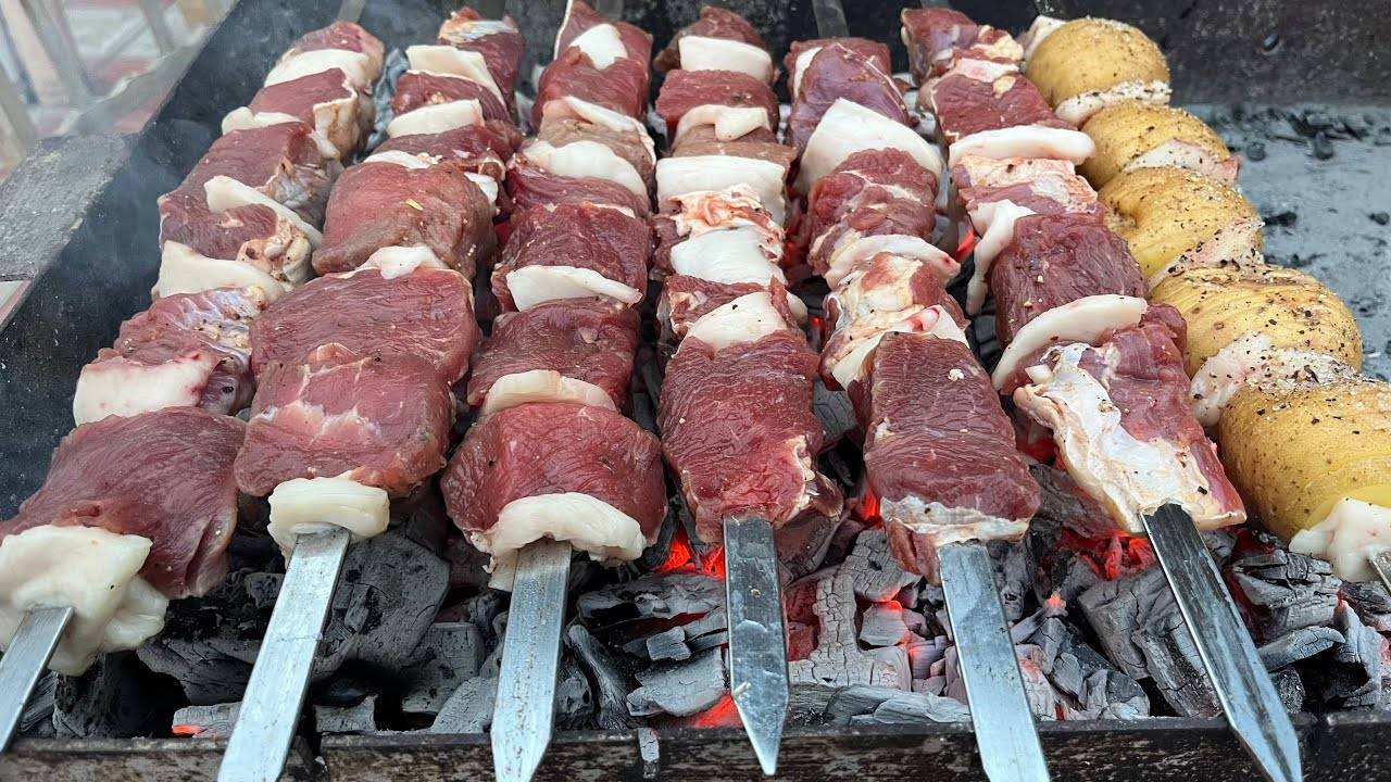 Шашлык из Говядины✅Как приготовить сочный шашлык из говядины Секрет в маринаде