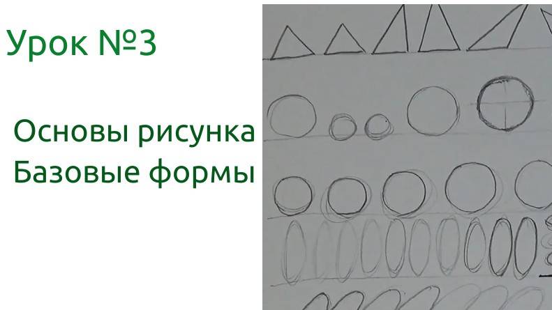 Базовые формы — ключ к успеху вашего следующего шедевра! Основы рисунка. Урок  3