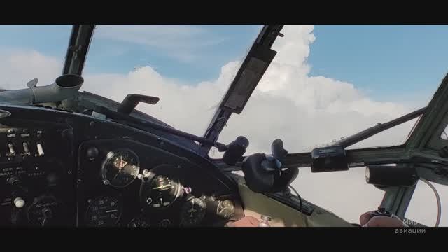 Полет Ан-2 набор 2500 и быстрое снижение