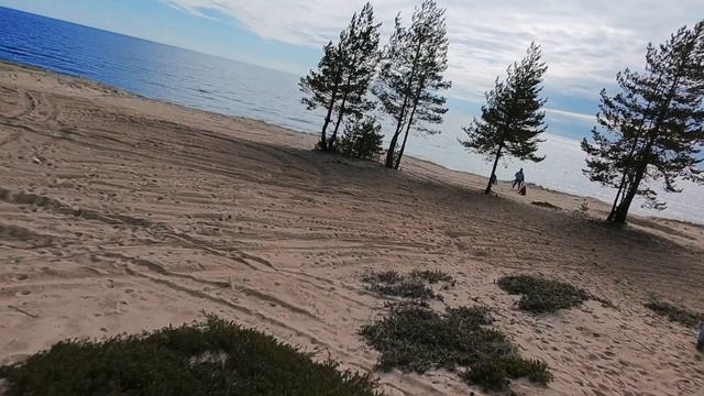 DJi Neo Motion Controller 3 на Ладожском озере в сильный ветер.