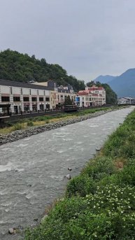 Курорт Роза Хутор, река Мзымта, Краснодарский край