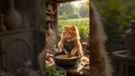 Кот Шеф-повар готовит вкусные рецепты из кошачьей кухни