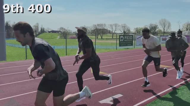 Cass Elliott (800 PB 1.45) Mile Workout 12*400