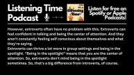 English Listening Practice - Introverts and Extroverts