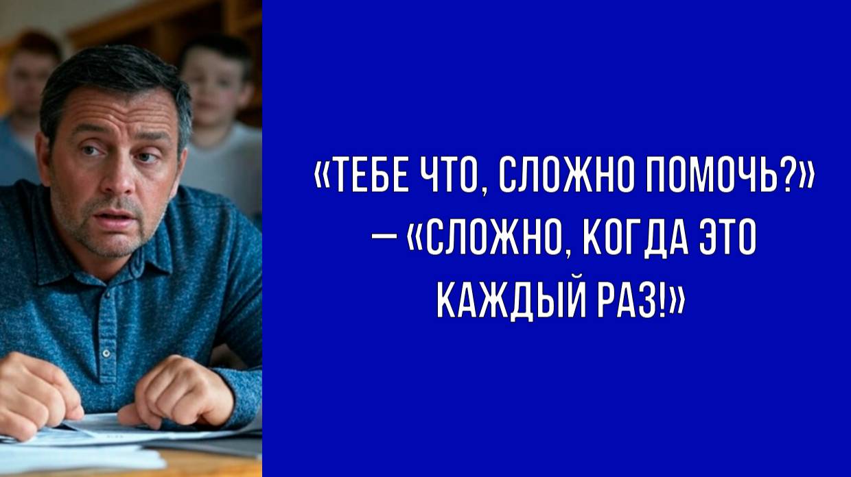 Время, деньги и нервы на исходе – муж устал от бесконечных просьб родных