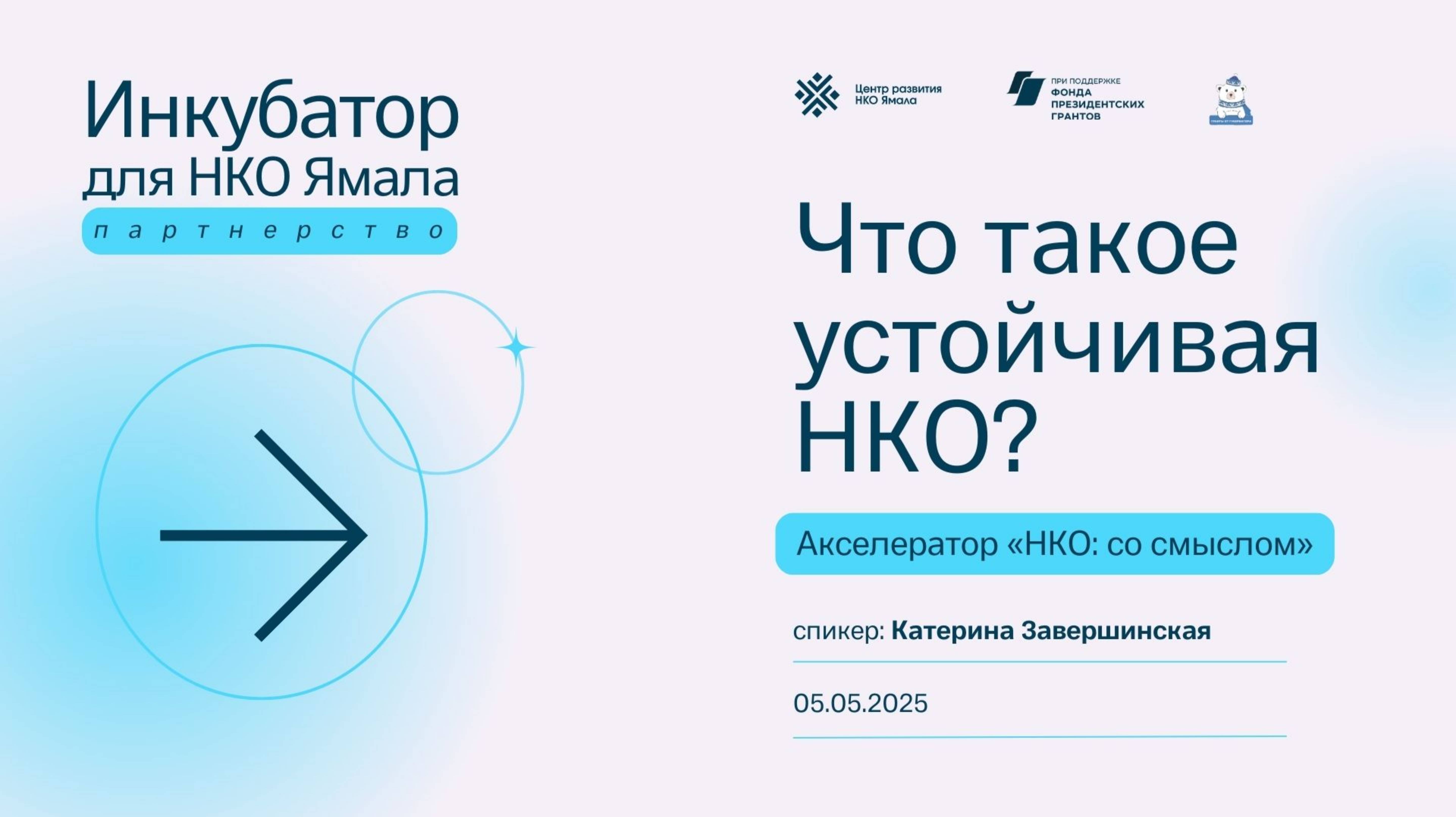 Что такое  устойчивая НКО?, вебинар акселератора "НКО со смыслом", 5 мая 2025