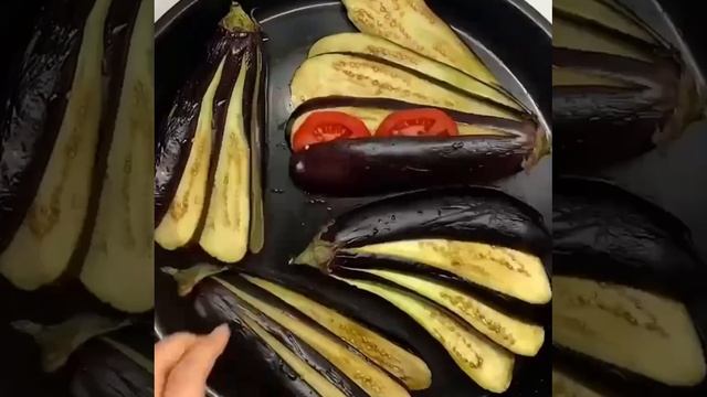 Баклажаны запечённые с сыром и помидорами 🍆
