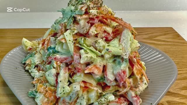 Салат «Океан» с морепродуктами!