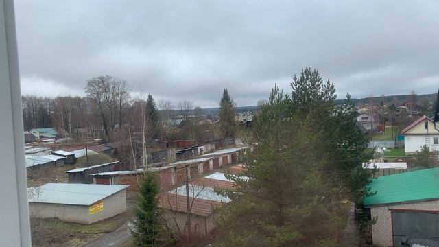 The weather outside the window in our village: природа после дождя