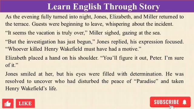 LEARN ENGLISH THROUGH STORIES ✅🕵️♂️ By the Shore of Lies Detective story #audiobook #detectiv