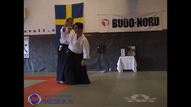 6 Aikido Katadorimenuchi Koshinage2 Shishiya Sensei, Sundsvall 2004