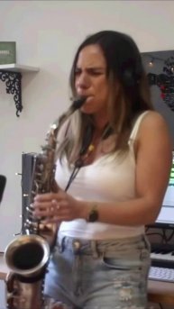 Woman and a Saxophone (5) #shorts Sax Deep House Live #sax