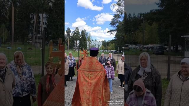 Крестный ход вокруг Храма Александра Невского в посёлке Барсово 04.05.2025