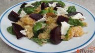 Салат с кус-кусом апельсином и свеклой