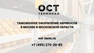 Растаможка абрикосов