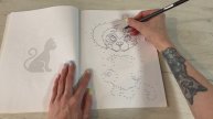 Котики по номерам. Кот из шрека