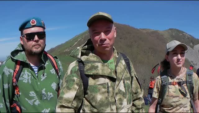 Массовое восхождение на г. Бештау в канун 80-ти летия Победы.