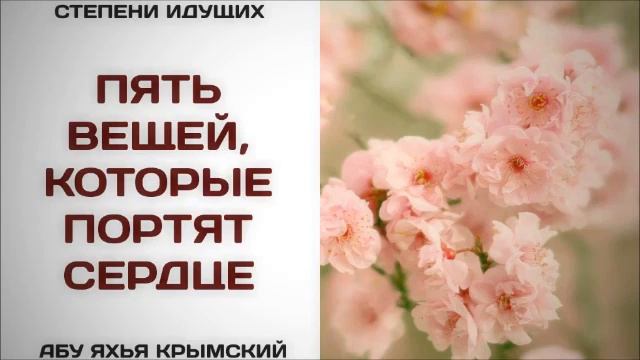Пять вещей, которые портят сердце  Абу Яхья Крымский