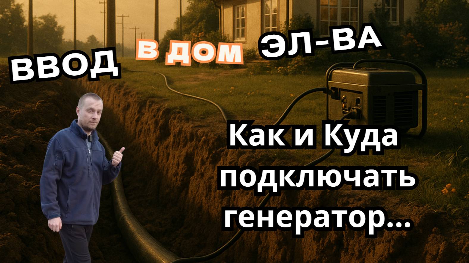 ВВОД резерва генератор и прокладка брони