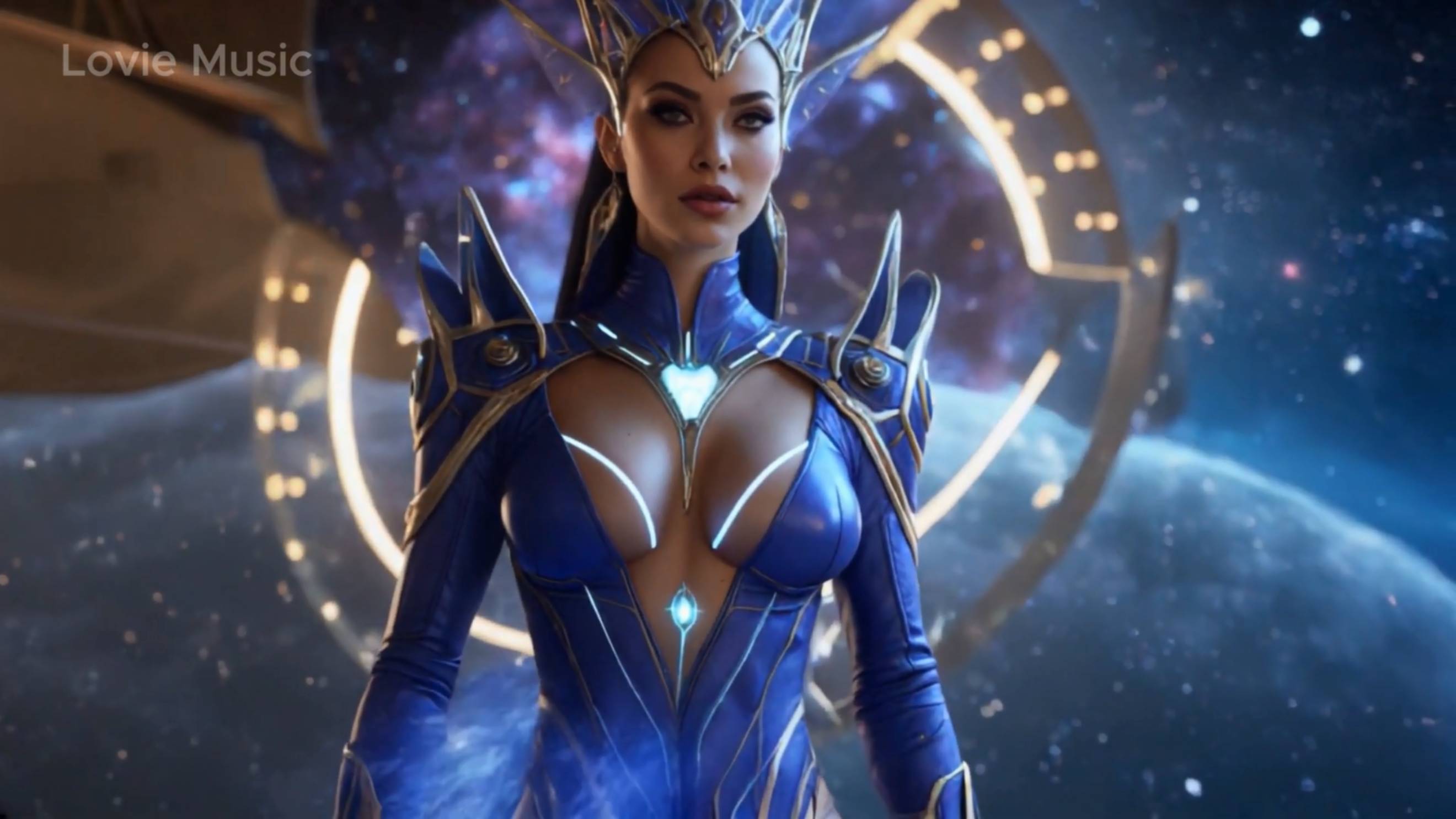 Celestial Goddess - Ethereal Sci-Fi Fantasy Song - Retro Futurism Aesthetic - Art AI Music