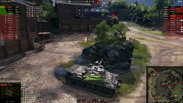 [Fermani wot] * Leopard 1 Перебил всю команду в упоре на картоне... И вот как это было в бою wot