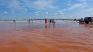 Розовое озеро .Озеро Бурсоль.Алтайский край