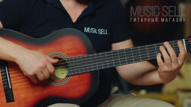 TRANSACOUSTIC NYLON GUITAR VALENCIA SUNBURST MARKS - MUSIC SELL
