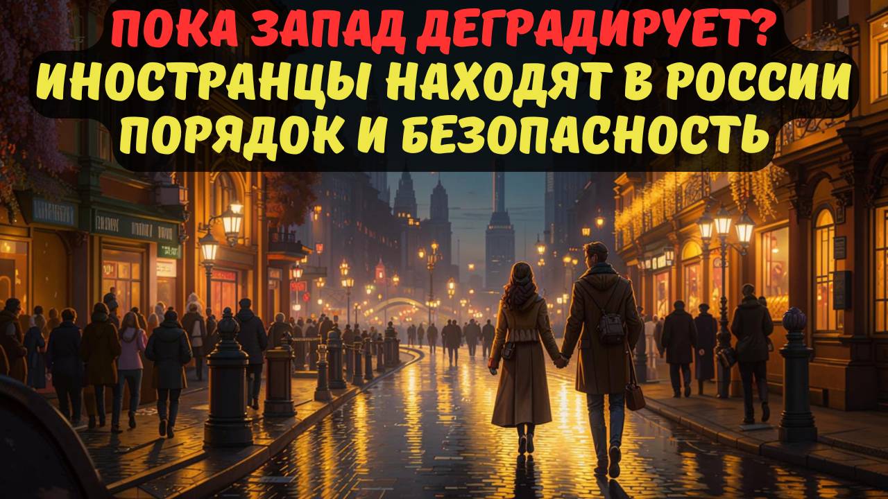 ПОКА ЗАПАД ДЕГРАДИРУЕТ? ИНОСТРАНЦЫ НАХОДЯТ В РОССИИ ПОРЯДОК И БЕЗОПАСНОСТЬ